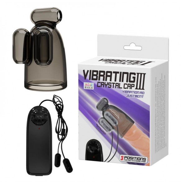 BAILE - Penis Trainer Vibrating Crystal Cap III BAILE - Penis Trainer Vibrating Crystal Cap III